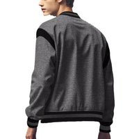 Stitching Buckle Baseball Uniform Coat Men's Clothing