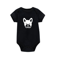 Baby Onesie Dog Print Summer Short Sleeve Bag Fart