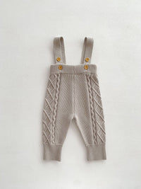 Twist Knitted Overalls Suit For Men And Women