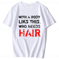 Plus Size Men's Cotton Short-sleeved Summer English Letter Printed T-shirt Top Men