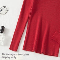 Women's Slim-fit Long-sleeved Pullover Skinny V-neck Sweater