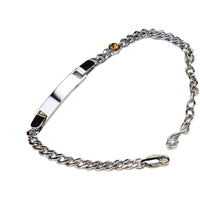 Engraved 12th Birthday Stone Family Commemorative Bracelet
