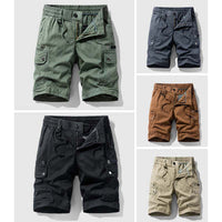 Casual Pants Men's Summer Thin Men's Overalls Men's Cotton Multi-pocket Trousers Teen Trend Wear-resistant Straight-leg Pants
