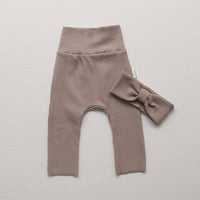Leggings Girls Solid Color High-waisted Trousers