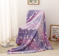 Flannel Glow-in-the-dark Blanket Soft Cozy And Warm For Naps