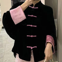 New Chinese Style National Style Chinese Knot Button Coat High-grade Temperament