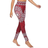 Ink Printing Yoga Trousers Fashion Slim Women's Skinny Pants