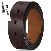 Men's Casual Extended Leather Belt With Pin Buckle