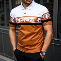 Casual Men's Lapel Polo Shirt Short-sleeve T-shirt