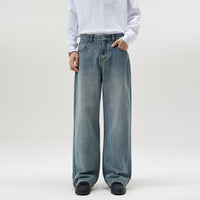 Men's American-style Washed Loose Jeans