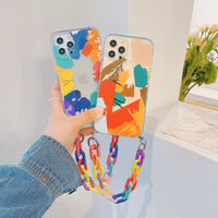 Compatible with Apple , Circle Graffiti Bracelet Shell New Personality Mobile Phone Protective Cover