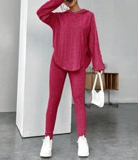 Relaxed Hooded Stylish And Chic Pants Set