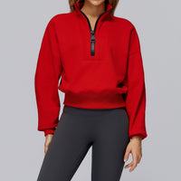 Sports Sweater Stand Collar Loose Windproof Warm