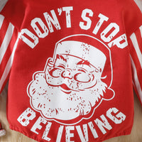 Children's Crawling Suit Infant Toddler Cute Cartoon Printed Christmas Romper