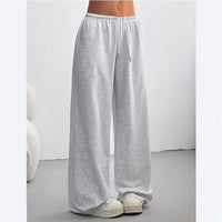 Straight-leg Minimalist Solid-color Womens Sweatpants