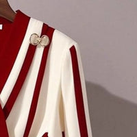 High-end Long-sleeved Striped Shirt