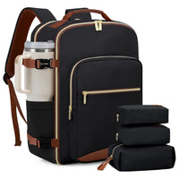 Travel Airline Carry-On Luggage Set With 3 Organizer Pouches