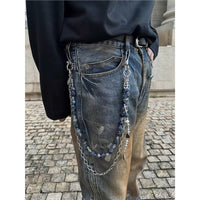 Men's Three-in-one Combination Waist Chain Cleanfit Phants Zipper