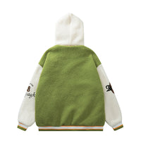 Lamb Wool Hooded Coat For Men