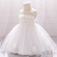 European And American Summer Children's Tube Top Flower Mesh Wedding Dress Pettiskirt
