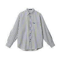 European And American Striped Shirt Women's Autumn Winter Retro Fashion