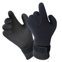 Women's Multi-color 3mm Diving Mittens Swimming Gloves