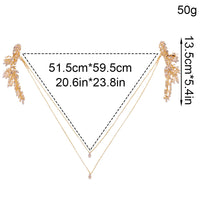 Leaf Zircon Bridal Wedding Dress European And American Style Fashionable