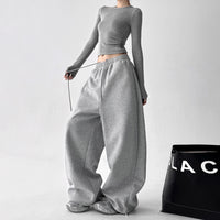 Women's High-waisted Figure-flattering Loose-fitting Casual Pants