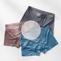 Men's Ice Silk Seamless Boxer Pants