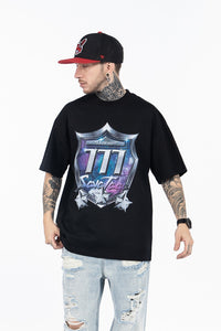 Shield Digital Print Short-Sleeve T-Shirt Men's