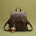 Textured Retro-style High Capacity Backpack