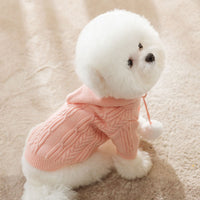 Cat Fur Ball Sweater Two Feet Warm Hooded Dogs Teddy Pet Clothes