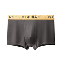 Men's Ice Silk Breathable Sport Letters Printed Underwear