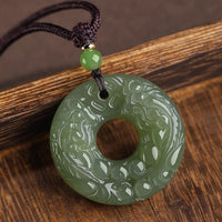 Hetian Jade Double-Sided Pi Xiu Safety-Button Pendant