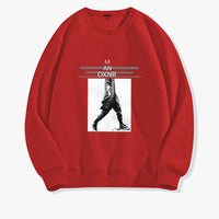 Men's Casual All-matching Round Neck Long Sleeve Top Loose Leisure Sweater