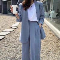 Women's Wide-leg Pants Suit