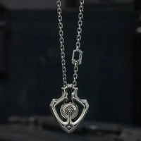 Ouni Machinery Rotating Gear Shuttle Pendant Necklace