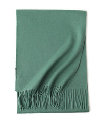 Water Ripple Pure Color Cashmere Warm Scarf