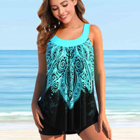 European And American Ladies Printed Swimsuit Skirt