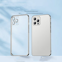 Metal Frame Transparent Lens Cover Phone Case