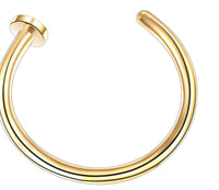 Stainless Steel U-shaped Nose Ring Simple Style Non-perforated Nose Studs