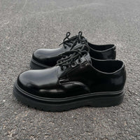 Men's Height Increasing Vibe Wind Low-top Cleanfit Big Head Leather Shoes