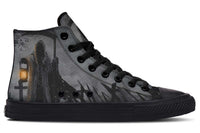 Printed Couple High Top Canvas Shoes