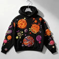 Fashion Casual Printed Polyester Sweater