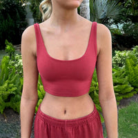 Solid-color Strap Vest Top For Women