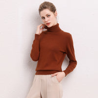 Cashmere Sweater High Lapel Knitted Pullover Bottoming Shirt