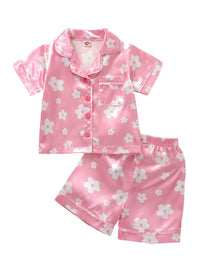 Pajamas Suit Short Sleeve Shorts Suit