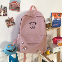 Junior High School Students Korean Version Of The Wild Backpack Female High School Students Ins Backpack