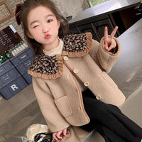 Mori Style Girls' Fleece-lined Coat Baby Girl