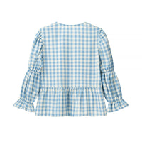 Women's Street Fashion Tie-dye Plaid Print Shirt